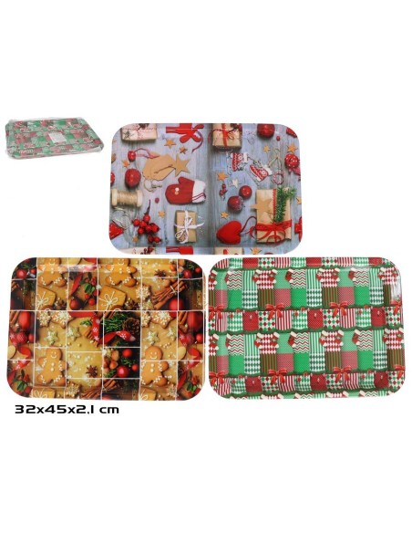 BANDEJA  CONFANY 45X32X2,1CM 3 SURT.