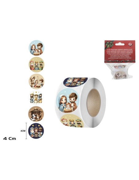 S/150 PEGATINAS ORIENTE 4X4CM 6 SURT.