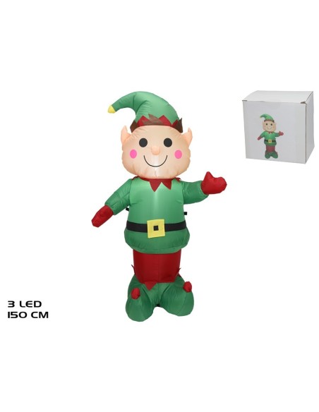 HINCHABLE ELFO C/3 LEDS RUI 150CM