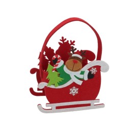 DECORACION TRINEO FIELTRO RUO 16X8,5X14CM