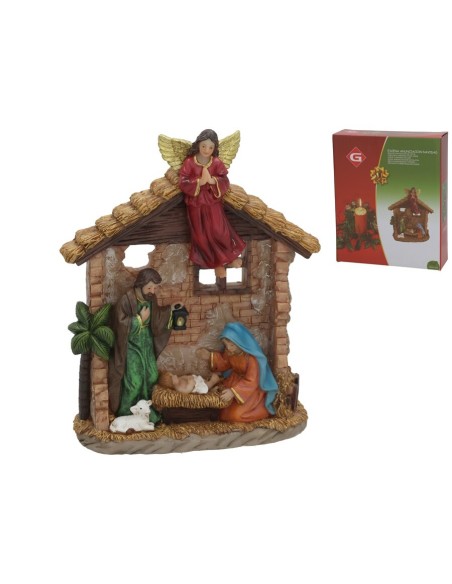 ESCENA ANUNCIACION NAVIDAD 18X6X21,5CM