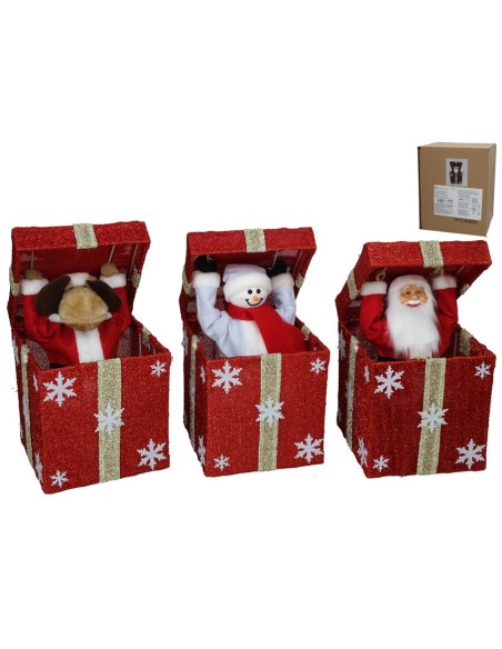 Mayorista Figura Navidad saliendo de caja | Mundo Flor