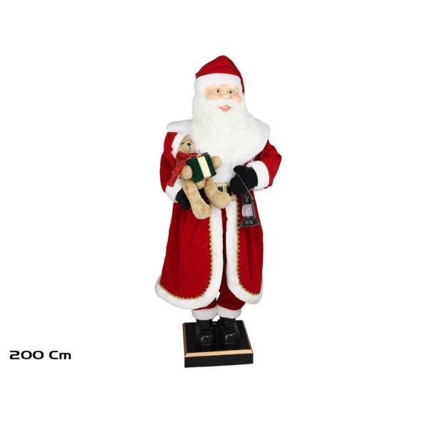 PAPA NOEL EN MOVIMIENTO 200CM C/ LUZ