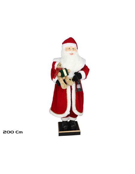 PAPA NOEL EN MOVIMIENTO 200CM C/ LUZ