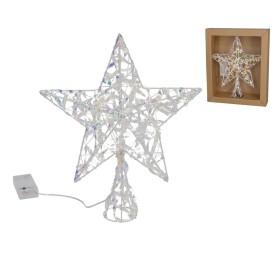 ESTRELLA PUNTA ARBOL C/ 20 LUCES 25X6,5X30CM IRIDI