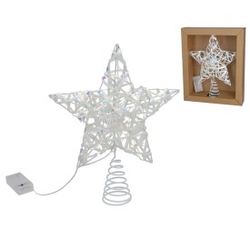 ESTRELLA PUNTA ARBOL C/ 20 LUCES 25X5,5X30CM IRIDI