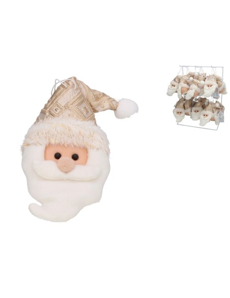 CABEZA COLGANTE DORADA SANTA LED 17 CM