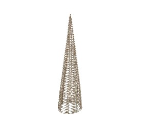 CONO C/120 LUCES 25X25X100CM DORADO