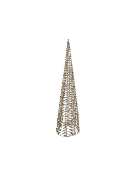 CONO C/120 LUCES 25X25X100CM DORADO