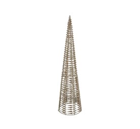 CONO C/80 LUCES 20X20X80CM DORADO