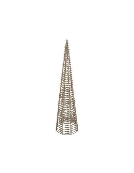 CONO C/80 LUCES 20X20X80CM DORADO