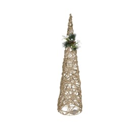 CONO XMAS C/80 LUCES BETH 20X20X80CM NATURAL