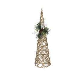 CONO XMAS C/60 LUCES BETH 16X16X60CM NATURAL