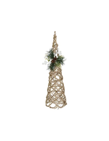 CONO XMAS C/60 LUCES BETH 16X16X60CM NATURAL