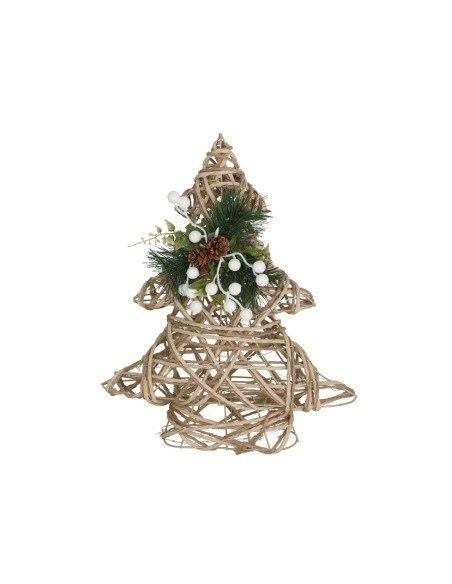 ARBOL XMAS C/60 LUCES BETH 34X12X40CM NATURAL