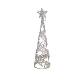 CONO ESTRELLA C/140 LUCES 16X16X60CM MULTICOLOR