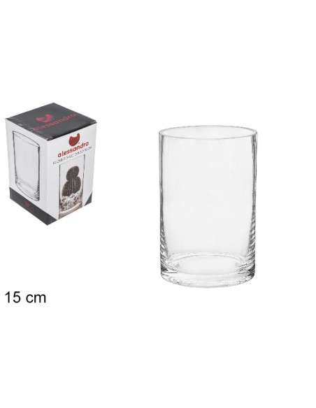 FLORERO CRISTAL REDONDO 10X10X15CM