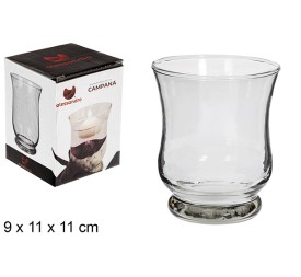 PORTAVELA CRISTAL CAMPANA 9X9X11CM