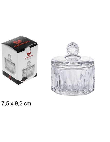BOMBONERA CRISTAL PRATO 7,5X9,2 CM