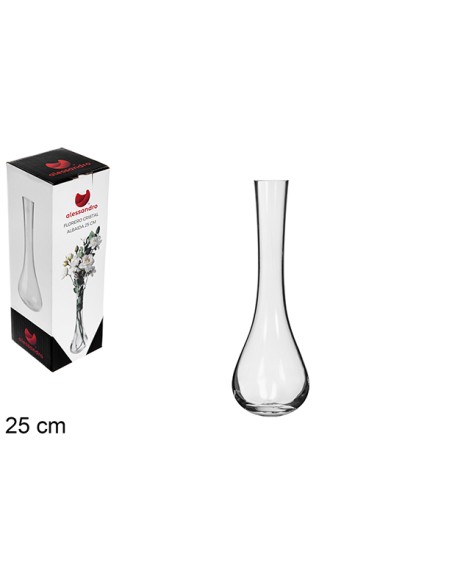 FLORERO CRISTAL ALBAIDA 25 CM