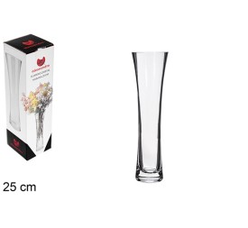 FLORERO CRISTAL HABANA 25 CM