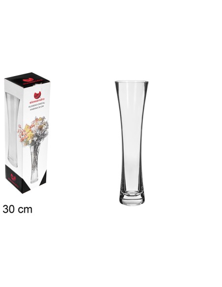 FLORERO CRISTAL HABANA 30 CM