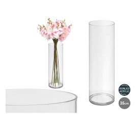 JARRON CILINDRICO ACRILICO 12X35CM