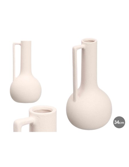 JARRON TINAJA 34CM BLANCO