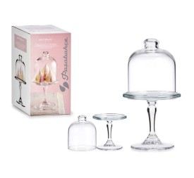 TARTERA MINI PATISSERIE LISA CON PIE Y TAPA 10 x 10 x 18,5 cm