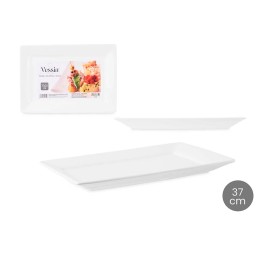BANDEJA RECTANGULAR PORCELANA 37 CM