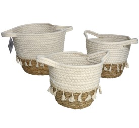 S/3 CESTAS LINARES 33X33X28CM