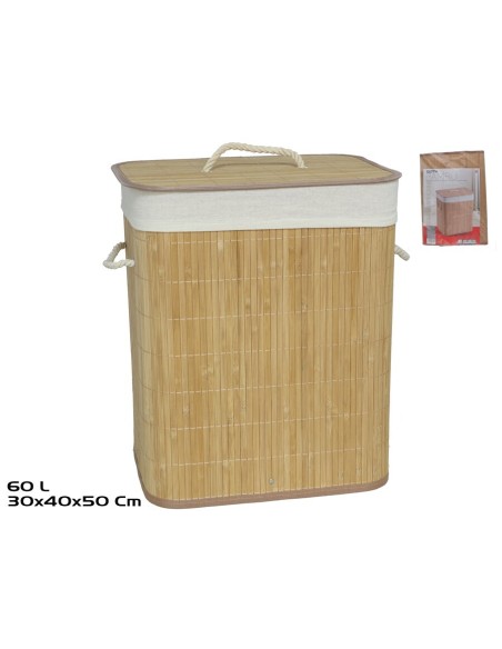 PONGOTODO  RECTANGULAR IRKA BAMBU 60L 40X30X50CM