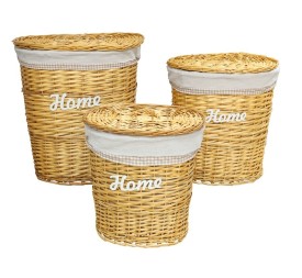 SET 3 PONGOTODOS HOME HONEY OVALADO 51X38X58CM