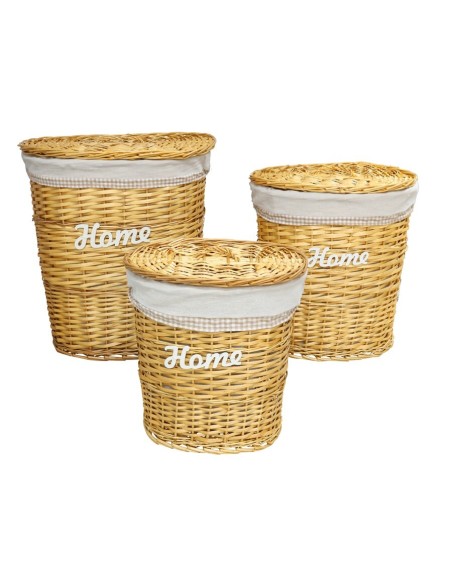 SET 3 PONGOTODOS HOME HONEY OVALADO 51X38X58CM