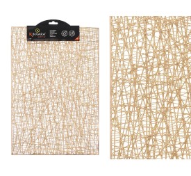 SALVAMANTEL RECTANGULAR RAYAS DORADO