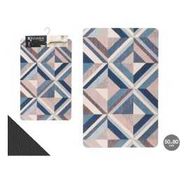 ALFOMBRA COCINA TRIANGULOS AZUL 50X80CM