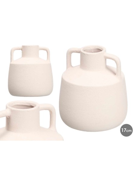 JARRON TINAJA 17CM BLANCO