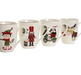 MUG PORCELANA NEW BONE 12X8X10,5 340ML 4 SURT.