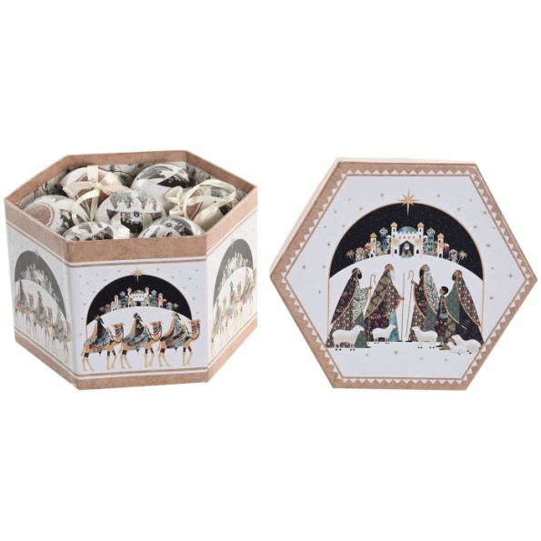 DECORACION COLGANTE SET 14 PVC NACIMIENTO  24X21X15,5