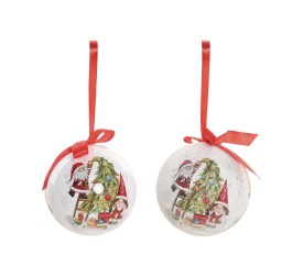 DECORACION COLGANTE SET 14 PVC SANTA CLAUS 24X21X15,5