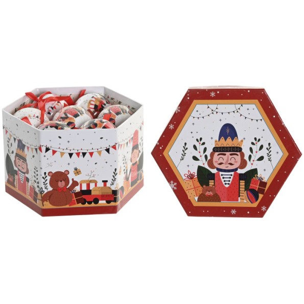 BOLA DECORACION SET 14 PVC 8X8X8 CASCANUECES