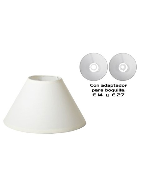 PANTALLA RED. 25 CM C/ADAPTADOR E14/E27