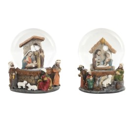 BOLA DECORACION CRISTAL RESINA 8X8X10,5 2 SURT.