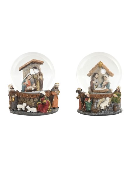 BOLA DECORACION CRISTAL RESINA 8X8X10,5 2 SURT.