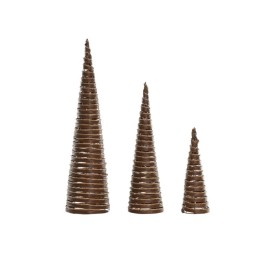 CONO SET 3 LED RATAN 20X20X80 3xAA NATURAL