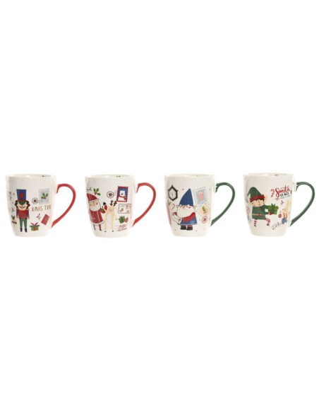 TAZA PORCELANA 12X8,5X10,5 330 ML 4 SURT.