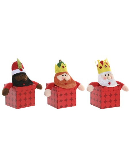 CAJA POLIESTER CARTON 21X11X21 REYES MAGOS 3 SURT.