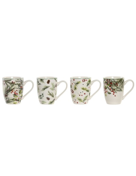 MUG PORCELANA 12X8,5X9 360ML ACEBO 4 SURT.