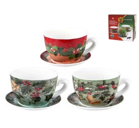 MACETERO TAZA MUERDAGO 23X19X12CM 3STD