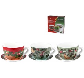 MACETERO TAZA MUERDAGO 29X23X14,5CM